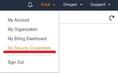 aws security credentials