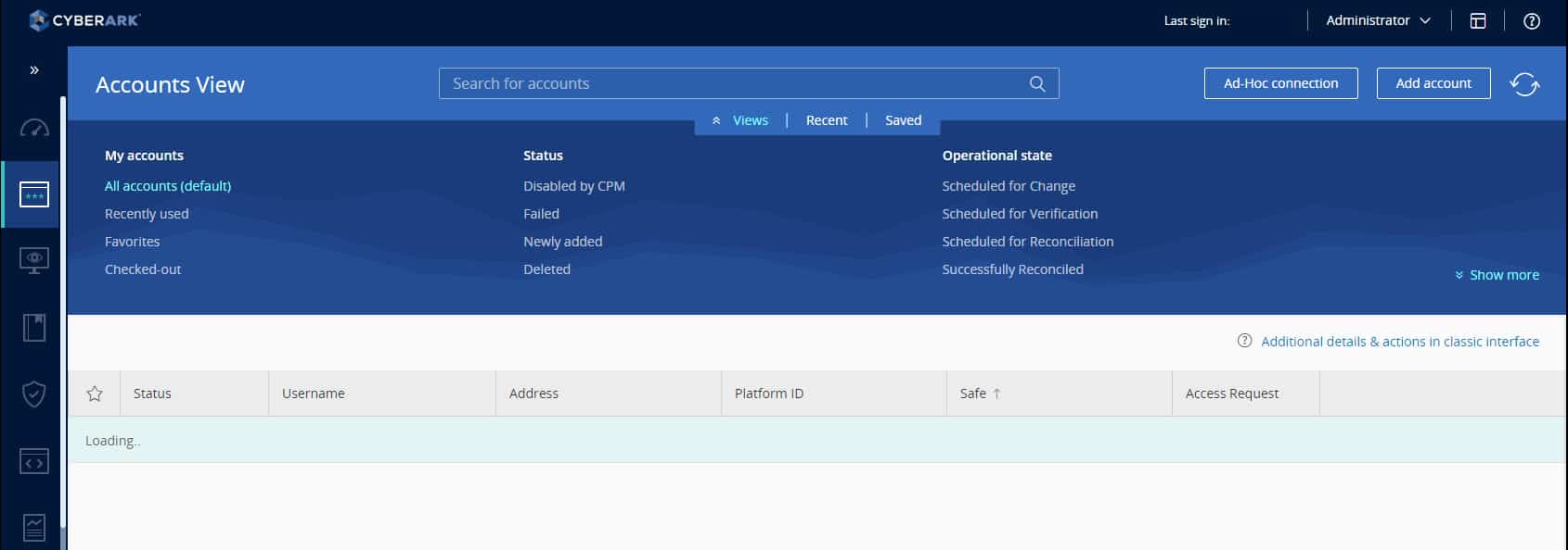 cyberark dashboard