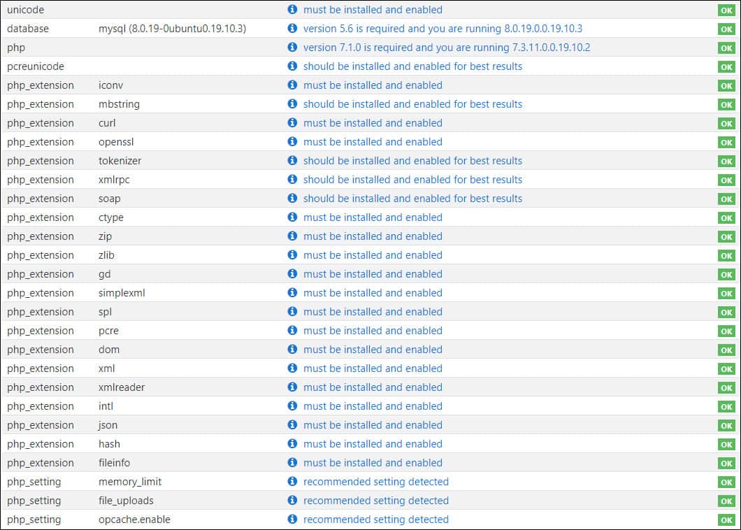 moodle php requirements