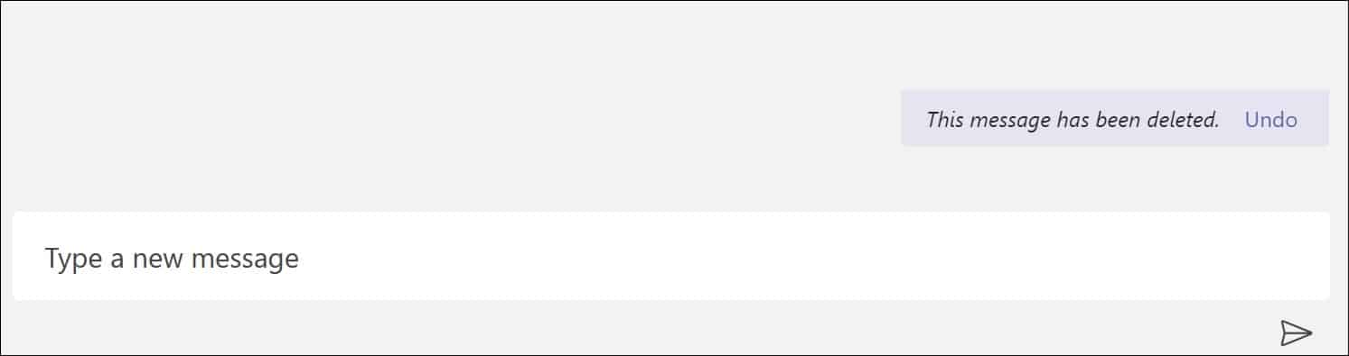 Microsoft Teams - Deleting a message
