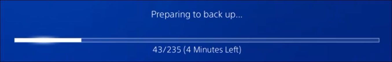 PS4 - Backup