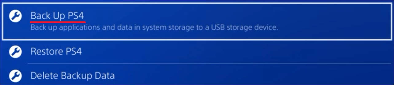 Playstation 4 Backup
