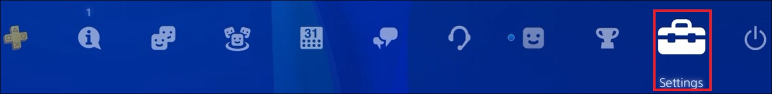 Playstation 4 - Settings