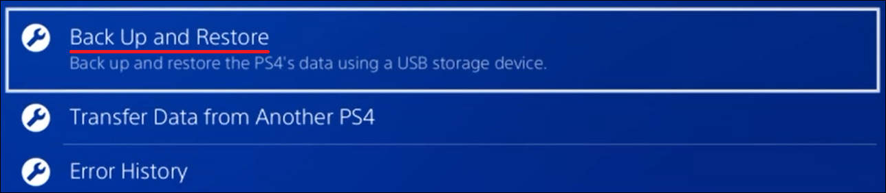 Playstation - Backup and restore