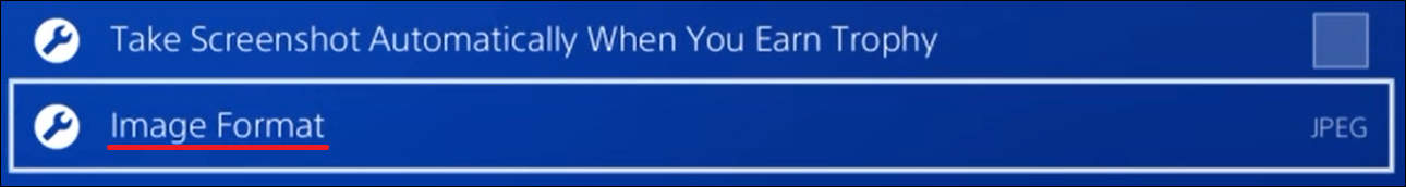 Playstation - screenshot image format