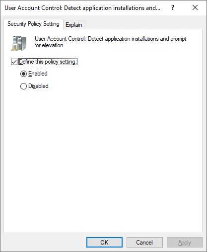 GPO - Enable UAC GPO - Enable UAC