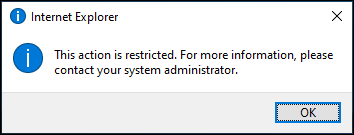 Disable Internet explorer Disable Internet explorer