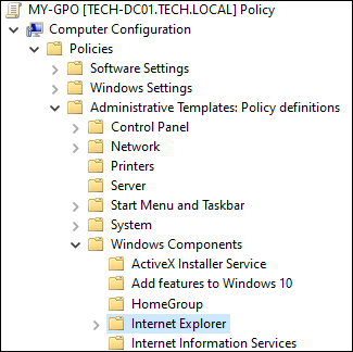 GPO - Internet Explorer GPO - Internet Explorer