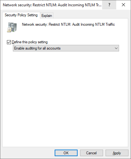 GPO - Audit Incoming NTLM GPO - Audit Incoming NTLM