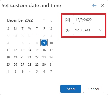 OUTLOOK 365 - SCHEDULE EMAIL