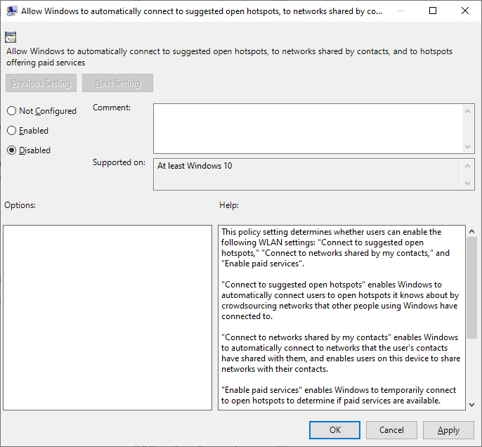 GPO - Disable connection to hotspot GPO - Disable connection to hotspot